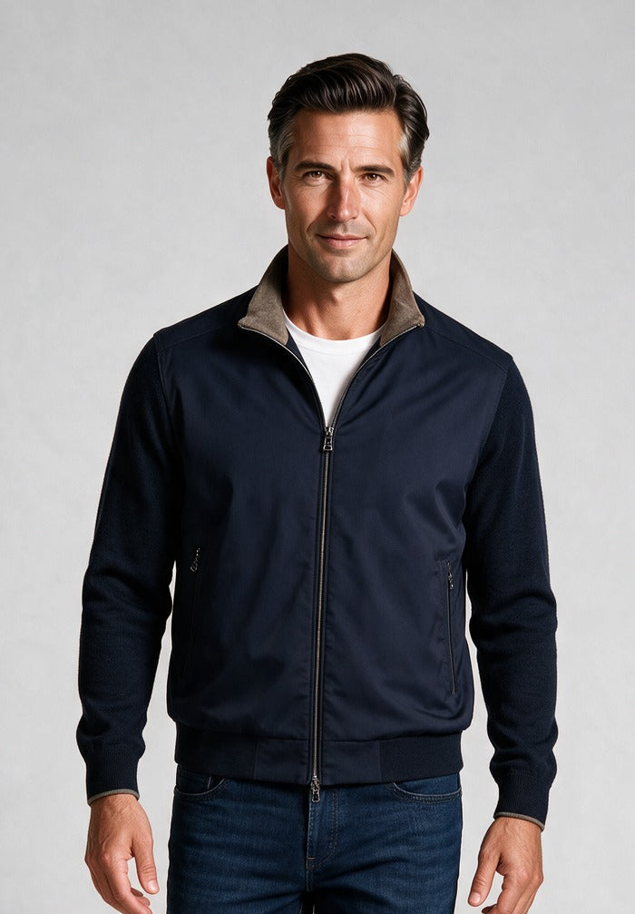 Paul & Shark Merino hybrid Jacket — model detail
