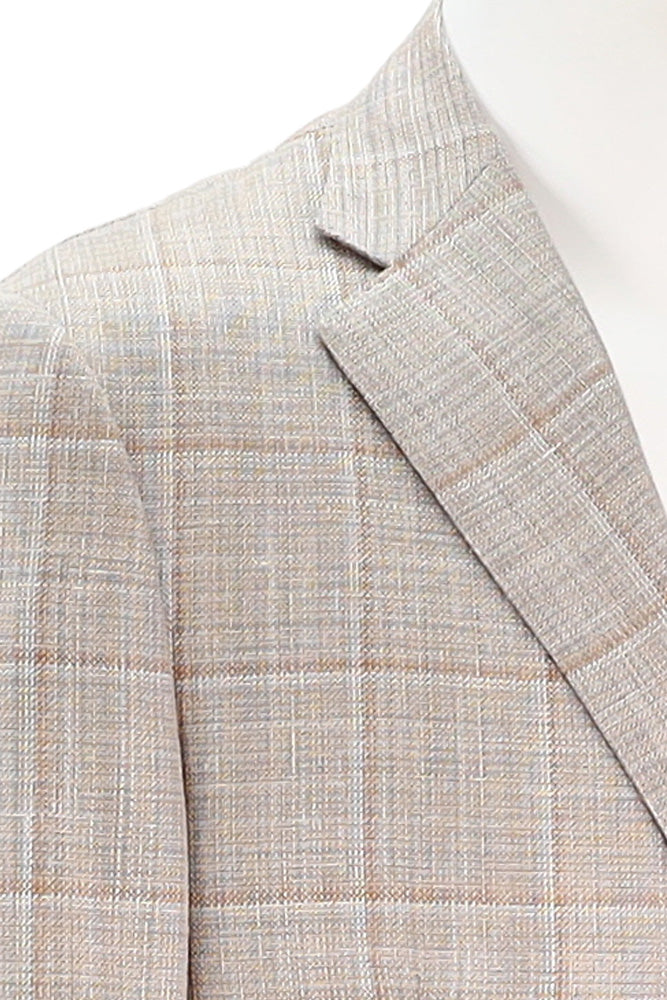 Corneliani Men's Check Sport Coat Close Up
