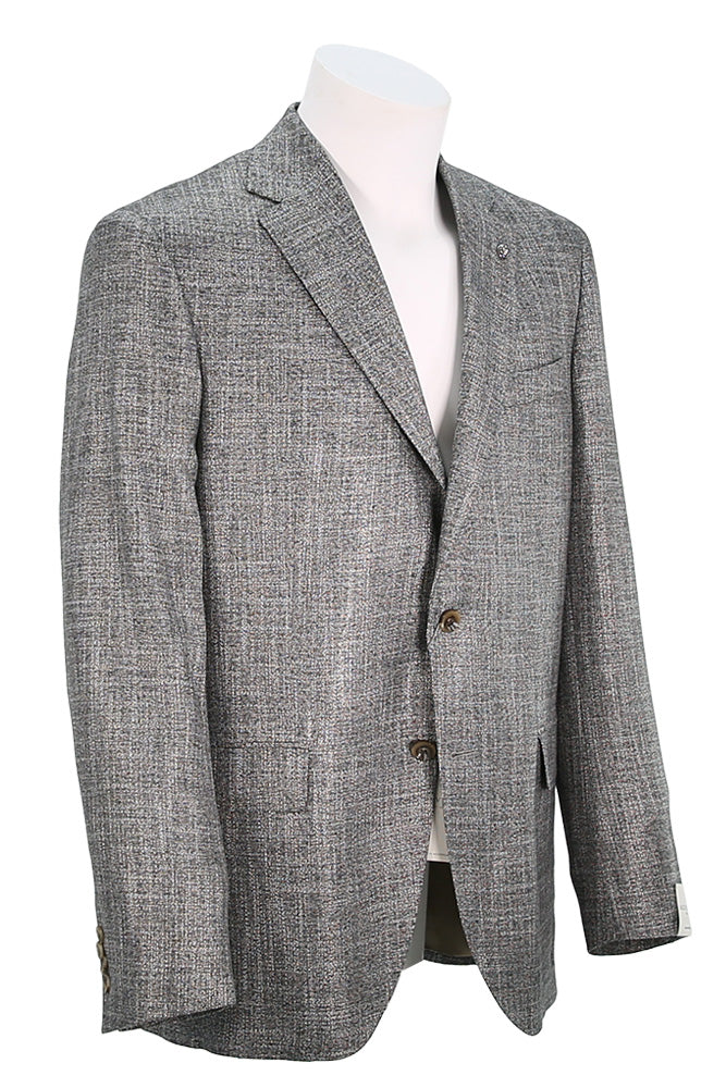 Jack Victor Men's Sport Coat In Textured Charcoal - Mondo Uomo