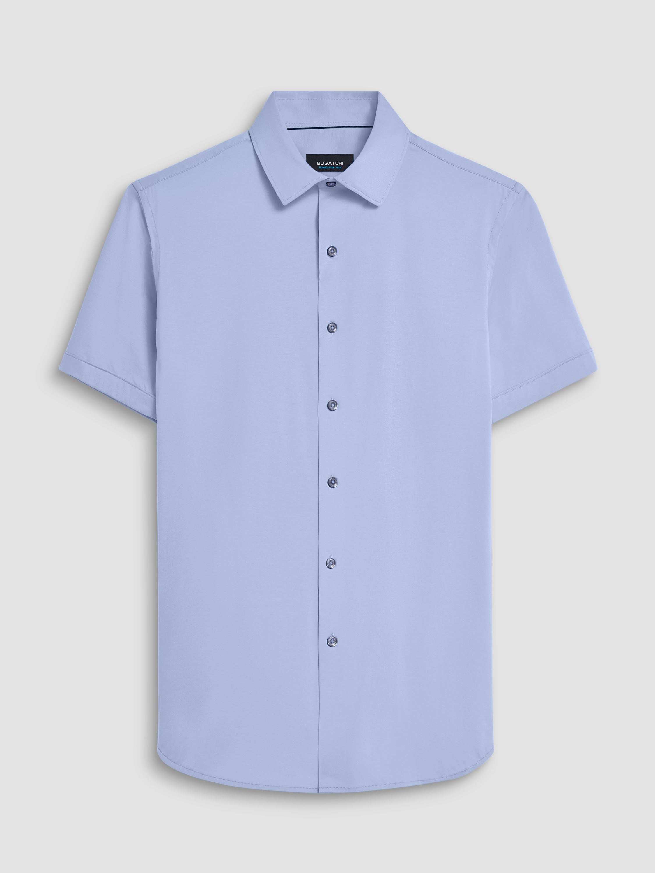 Bugatchi Ooohcotton S/S Shirt, Air Blue