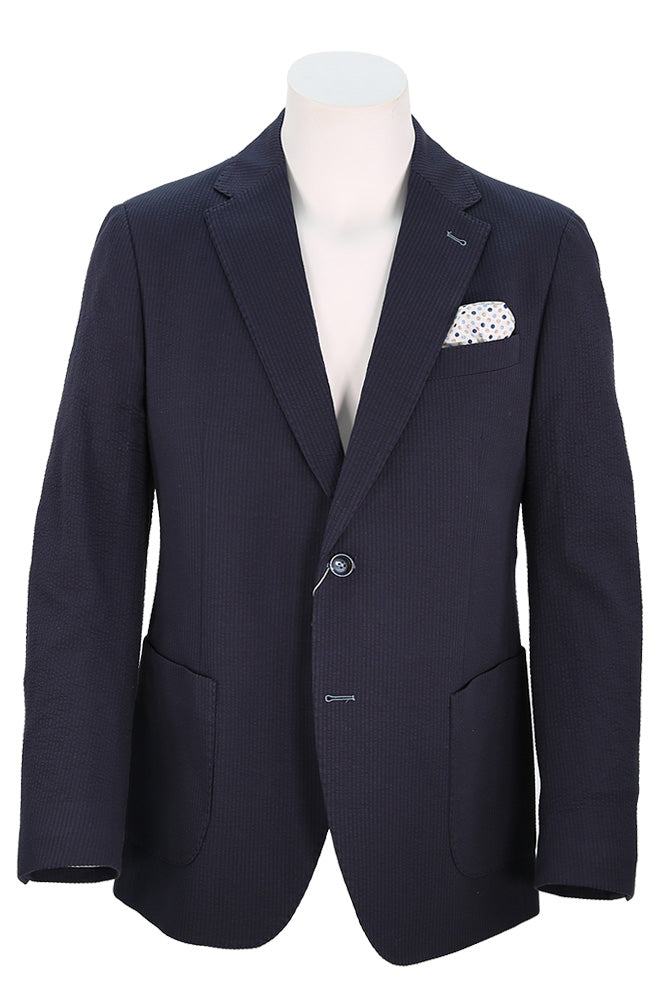 7 Downie Meridian Sport Coat For Men In Navy - Mondo Uomo