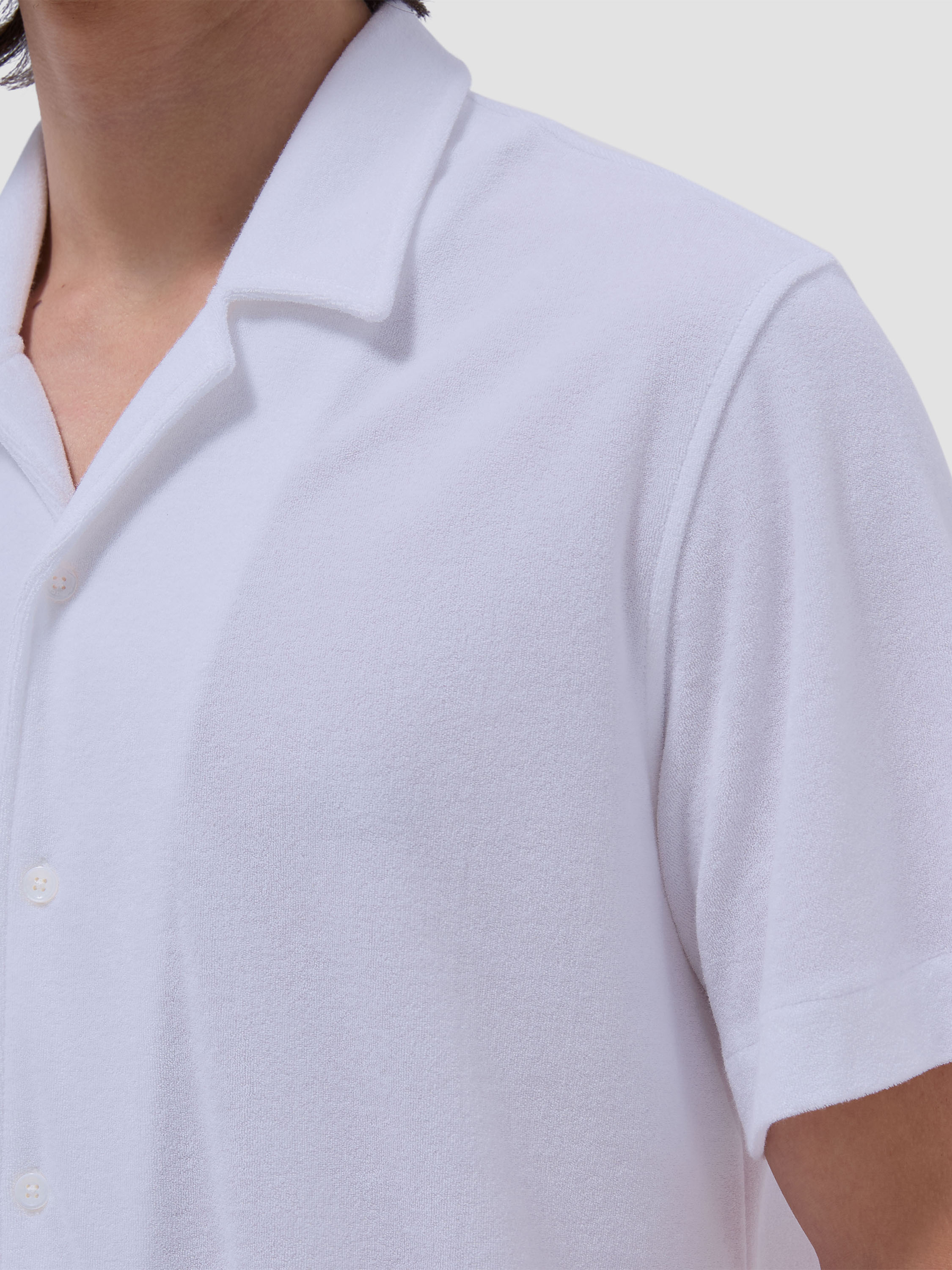 Bugatchi S/S Shirt, White