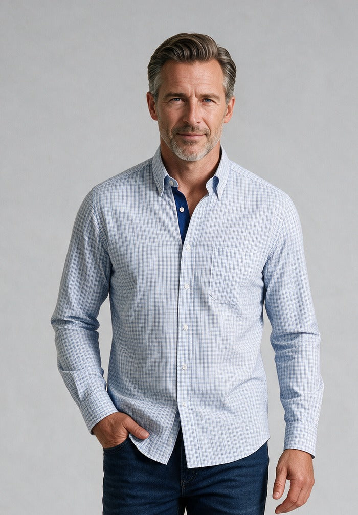 Cotton Twill Shirt — model detail