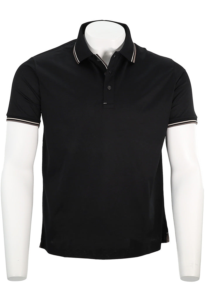 Paul Shark Black Polo Shirt Premium Italian Style