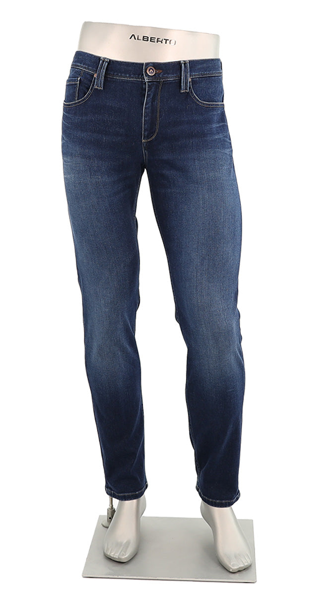 Alberto Men's Pipe Lefthand Denim In Blue - Mondo Uomo Fine Menswear