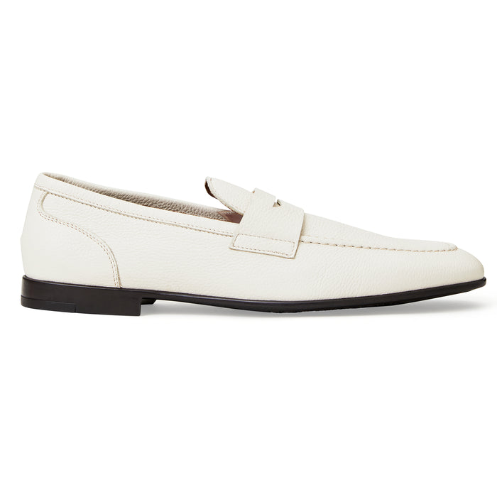 Bruno Magli Lastra Loafer For Men In Off White Side View