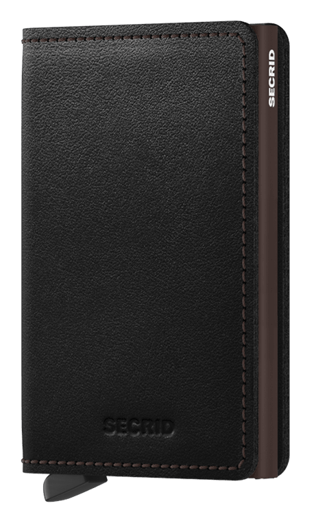 SECRID Men's Slimwallet Original In Black-Brown - Mondo Uomo