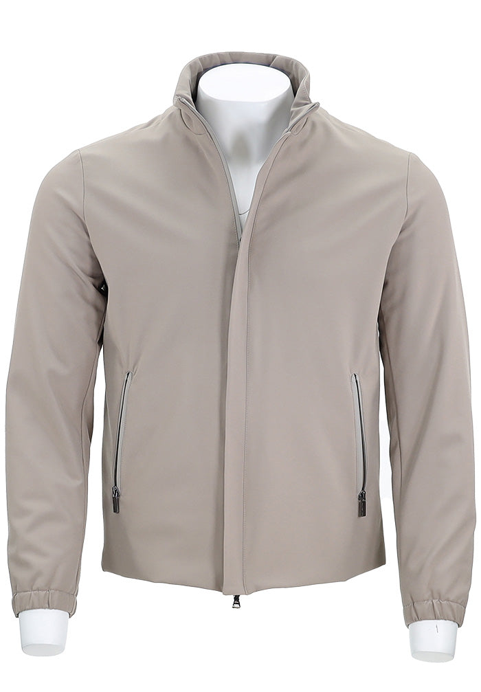 PAUL & SHARK Men’s Dynamic Stretch Save the Sea Jacket in Light Beige Full Zip – Mondo Uomo