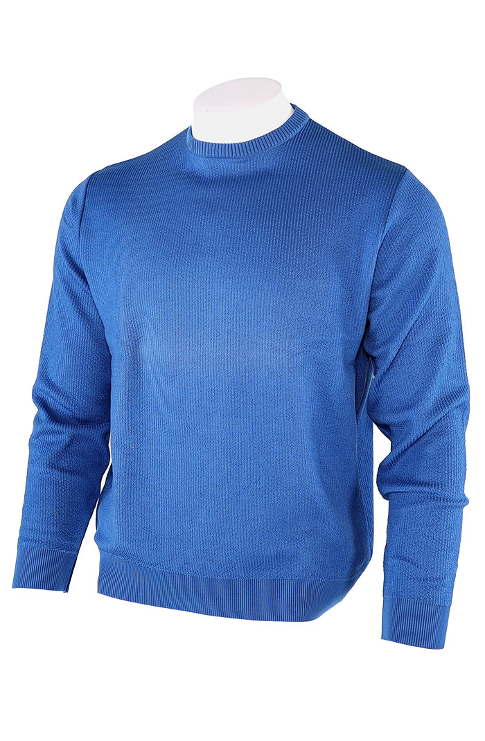 St Croix Crew Neck Seersucker