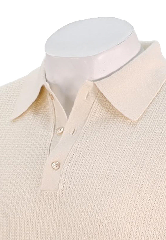 Stenstroms Crochet Polo, Ivory