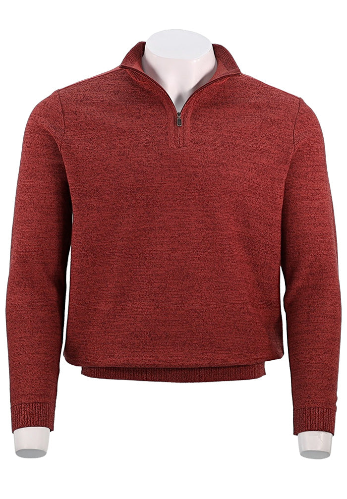 St. Croix Long Sleep Zip Mock, MARSALA