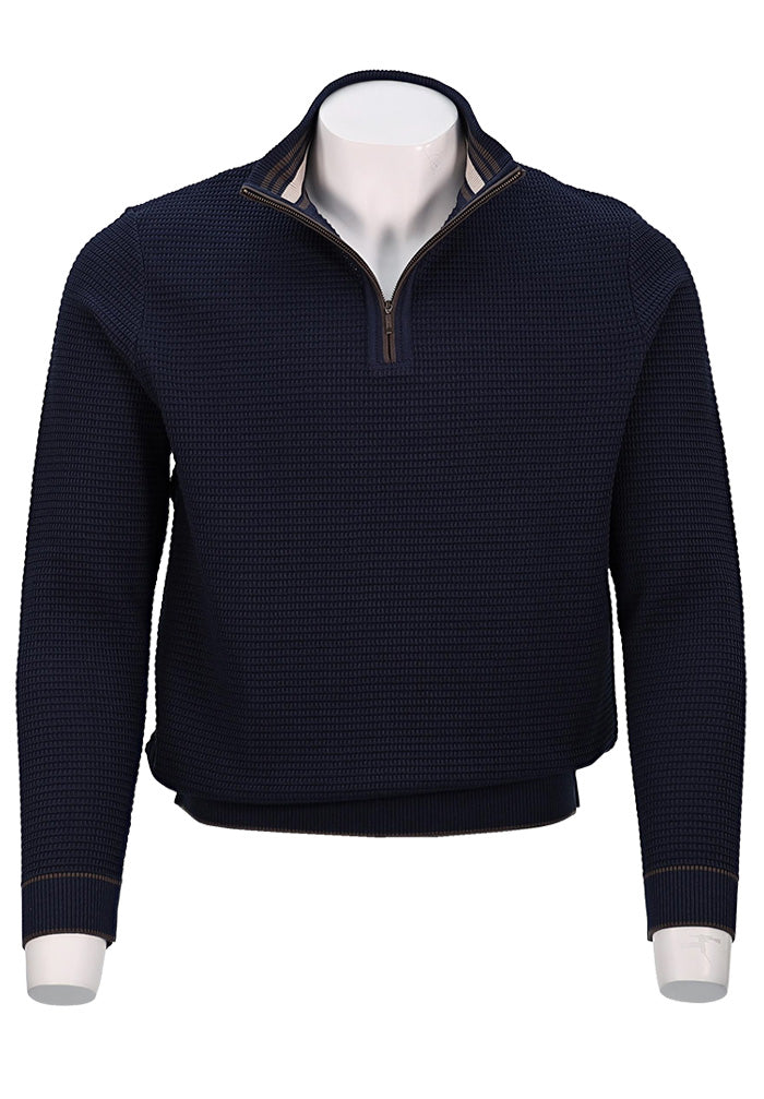St. Croix Long Sleeve Zip Mock, SEAPORT NAVY
