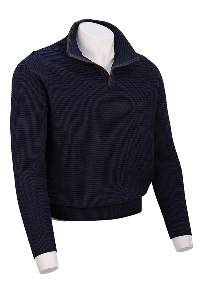 St. Croix Long Sleeve Open Mock, SEAPORT NAVY