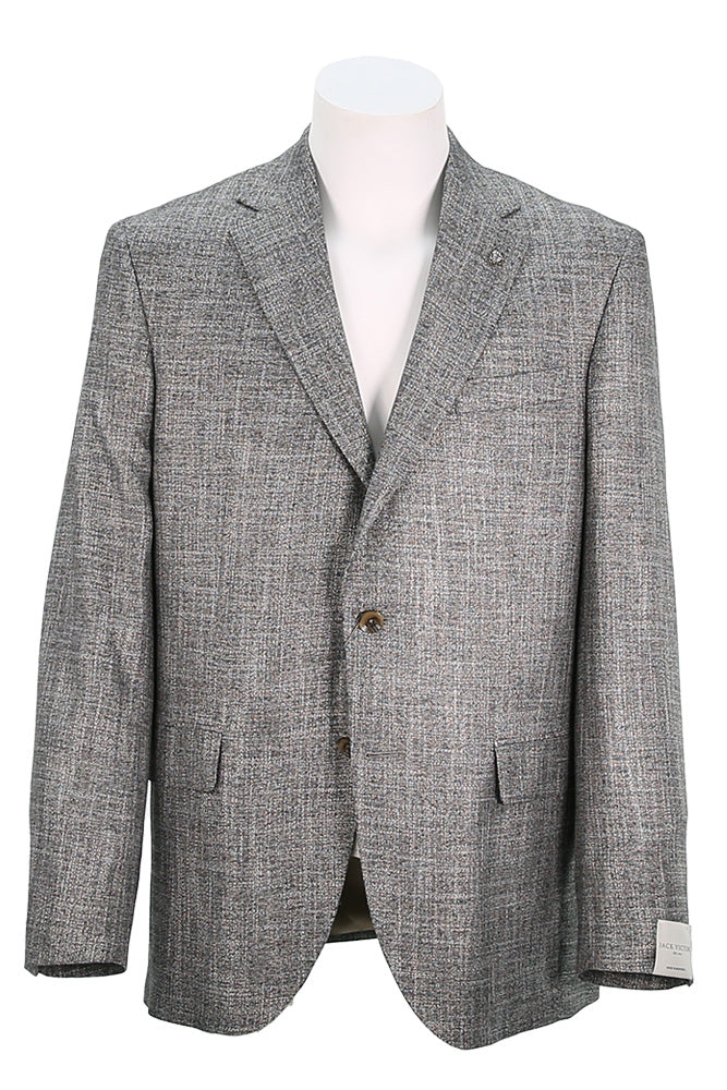 Jack Victor Men's Sport Coat In Textured Charcoal - Mondo Uomo