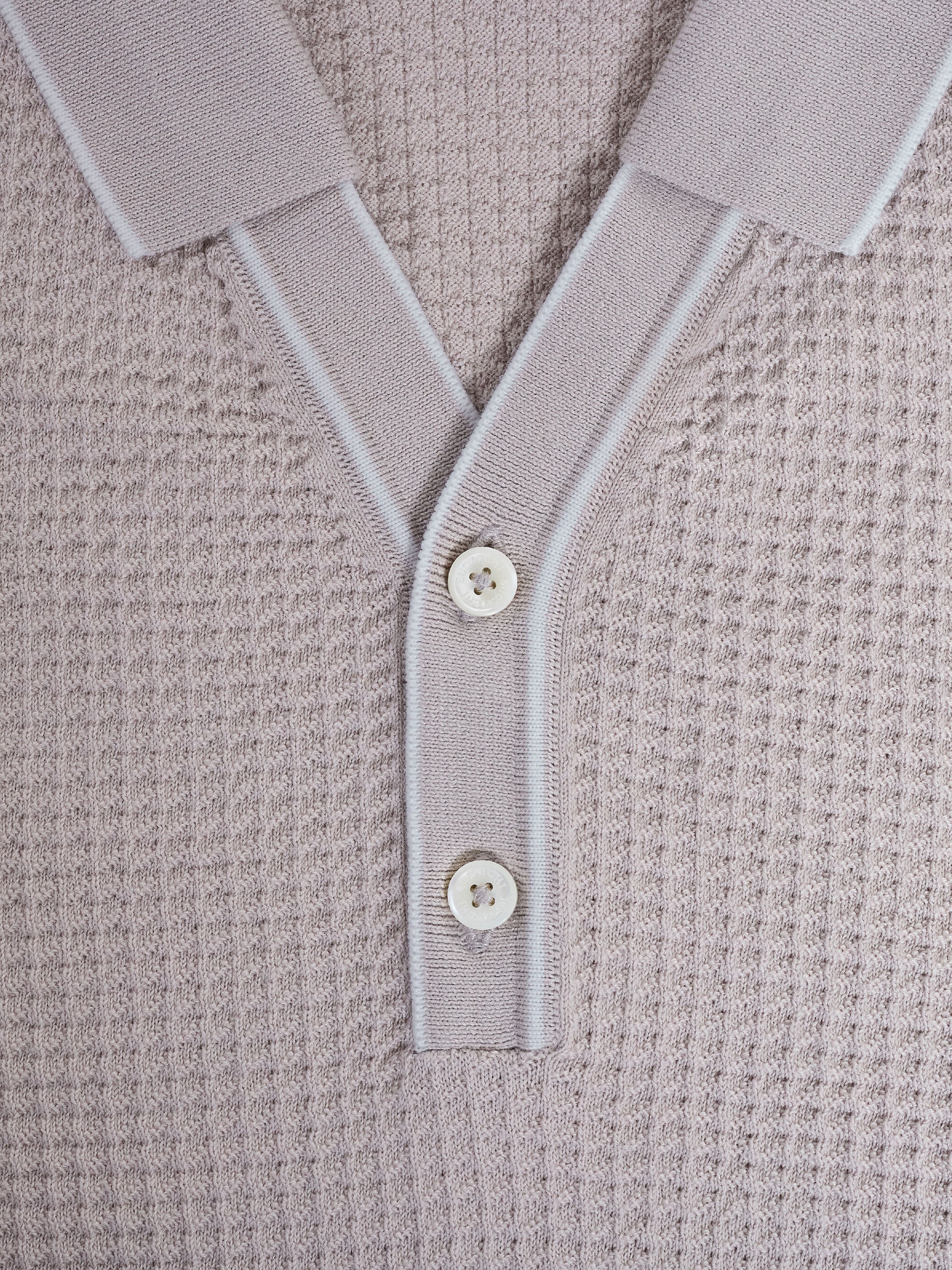 Bugatchi S/S 2 Button Johnny Sweater, Limestone