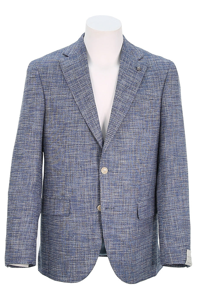 Jack Victor Men's Sport Coat In Textured Navy - Mondo Uomo