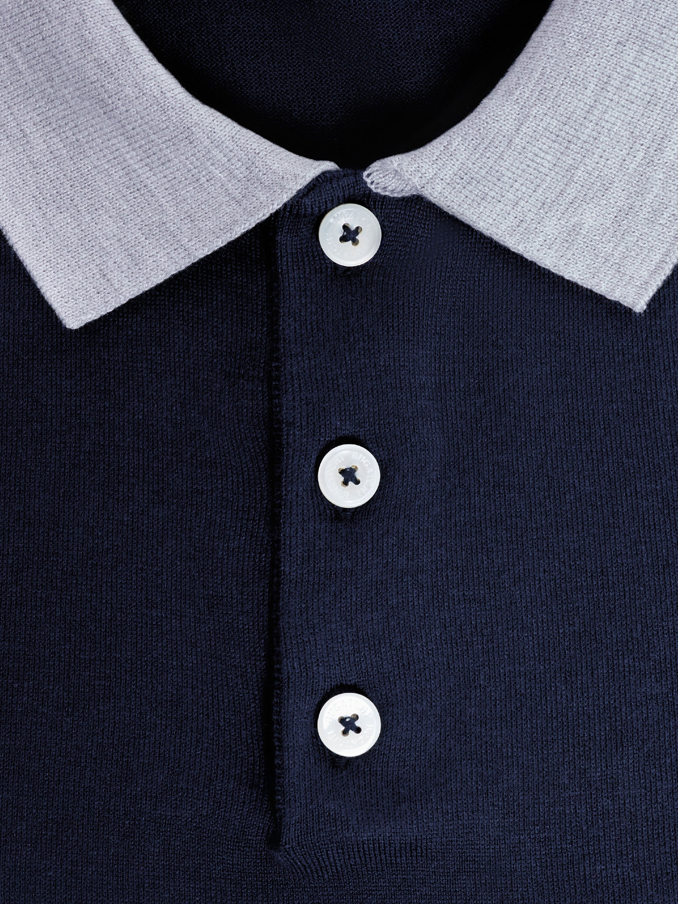 Bugatchi S/S Polo Sweater, Navy