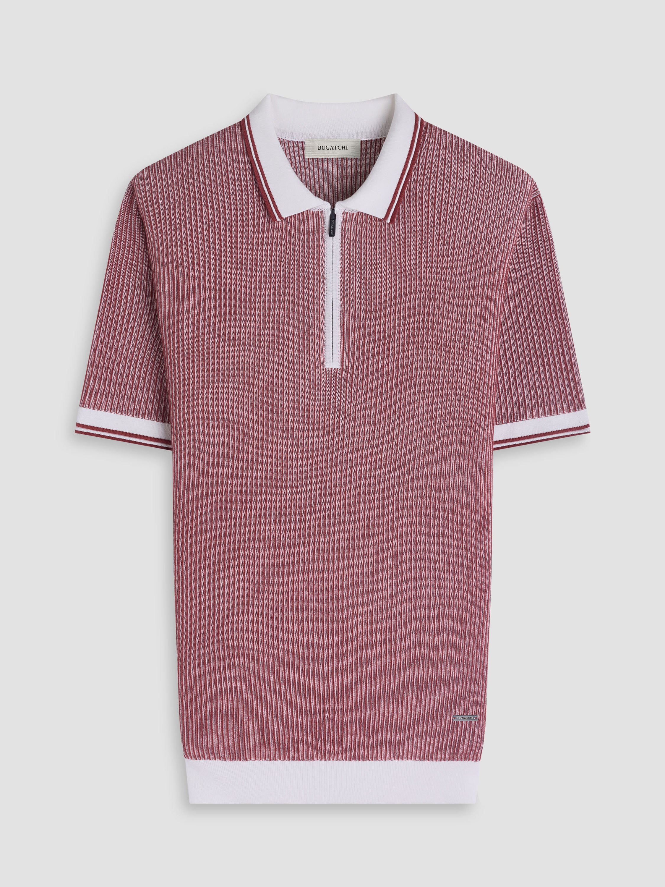 Bugatchi S/S Polo Sweater, Rio Red