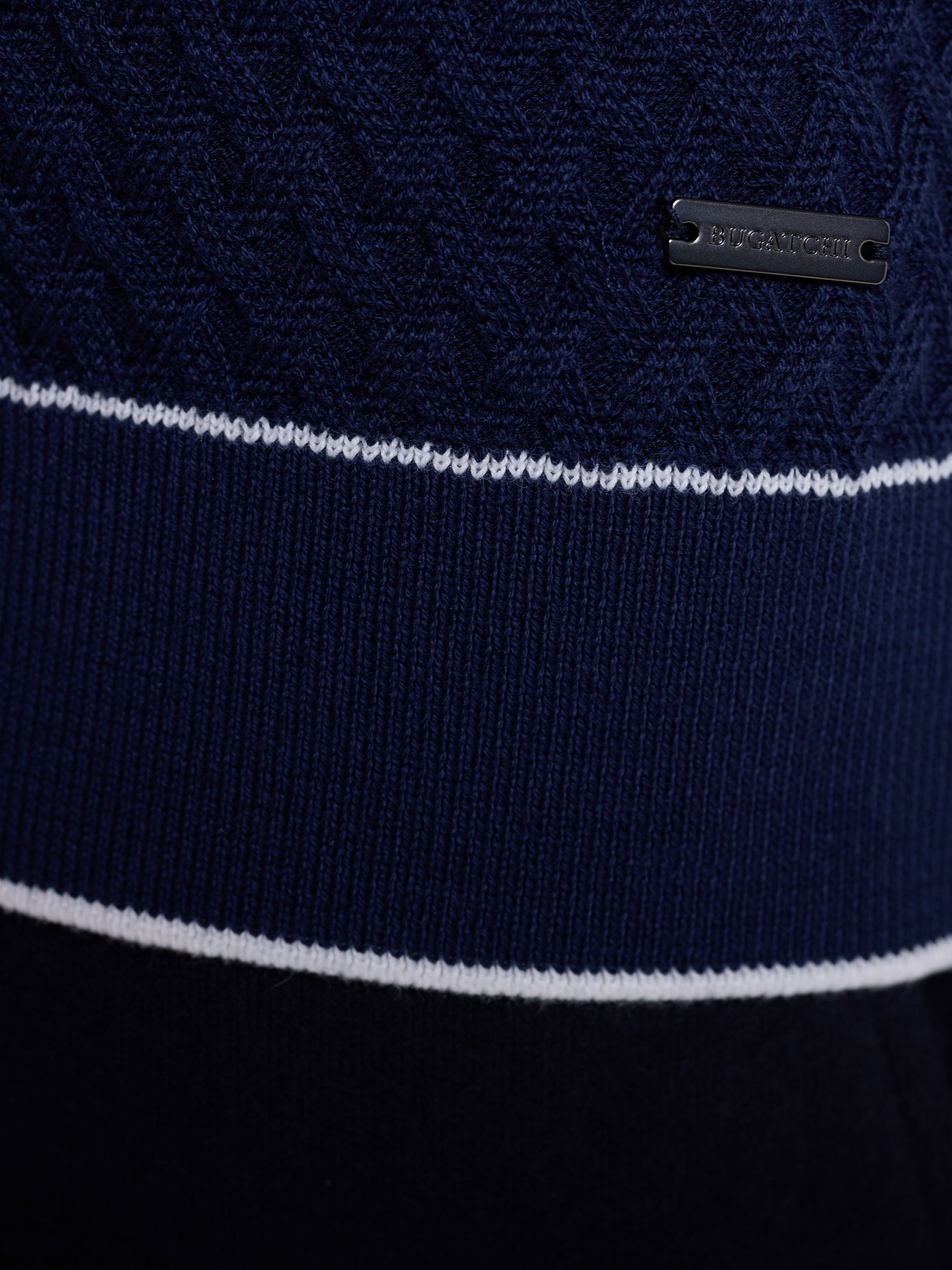 Bugatchi S/S Johnny Collar Sweater
