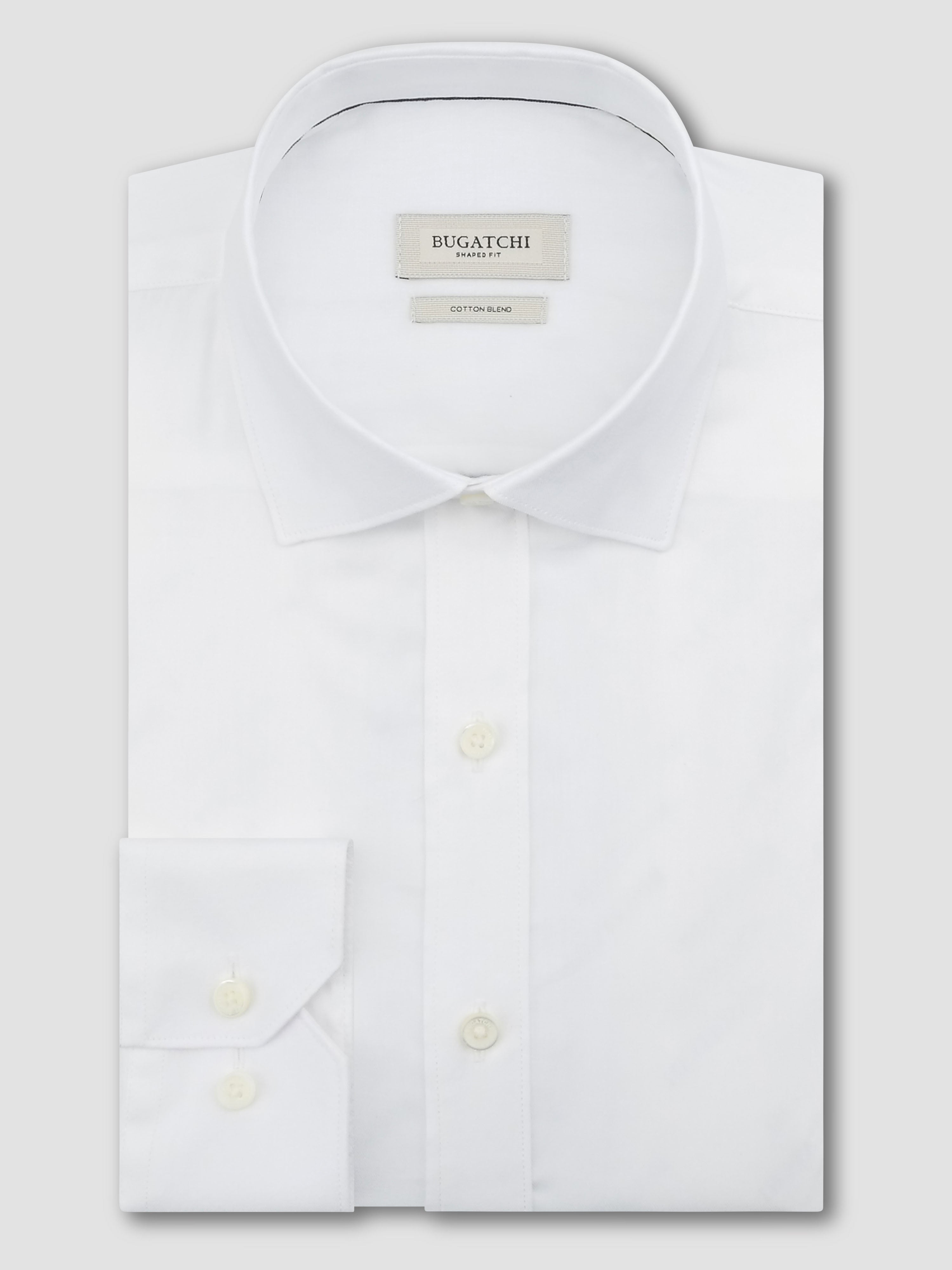 Bugatchi L/S Axel Shirt, White