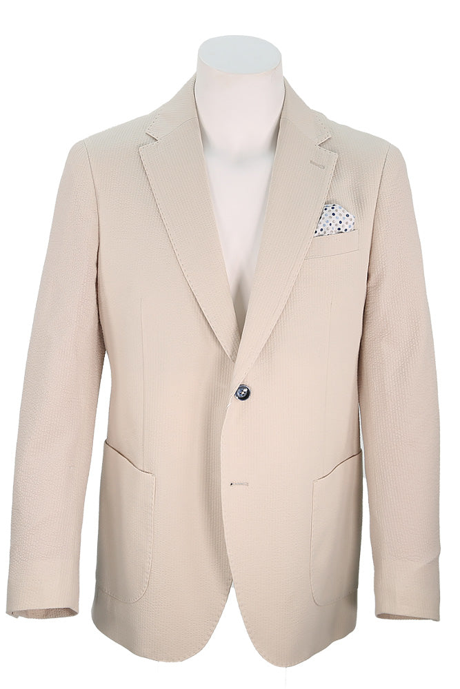 7 Downie Meridian Sport Coat For Men In Beige - Mondo Uomo