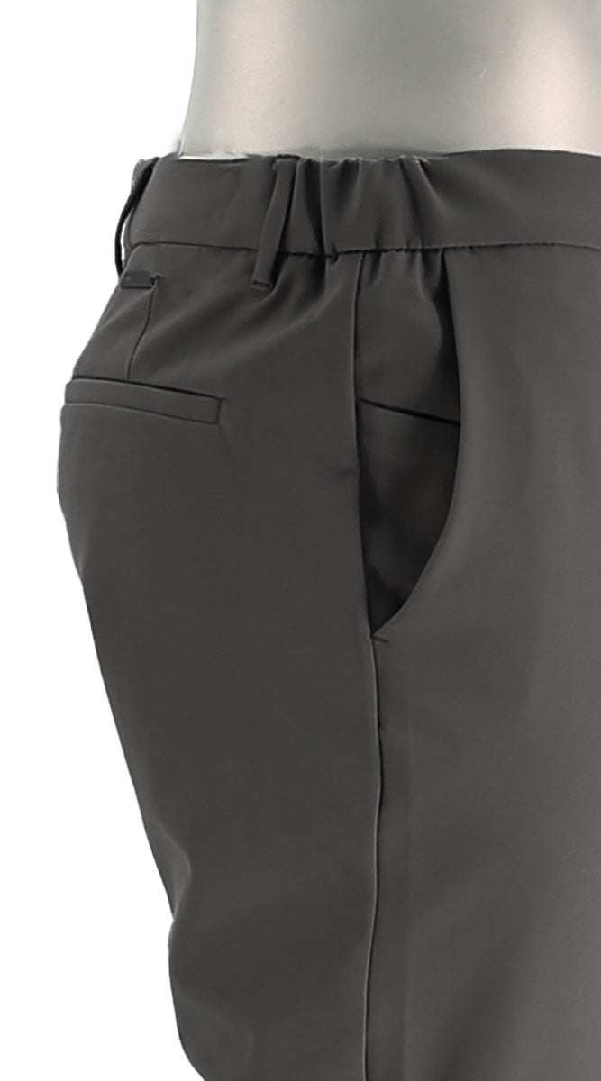 Alberto Slim Performance Move Pant Charcoal Close up