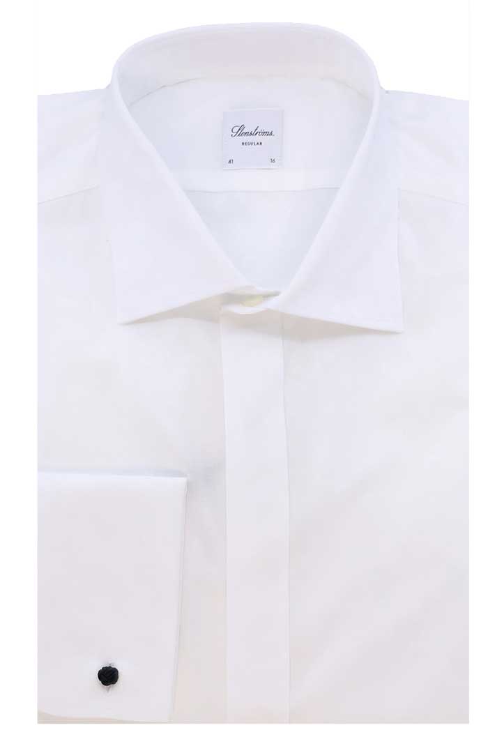 Stenstroms Long Sleeve Shirt, White Floral