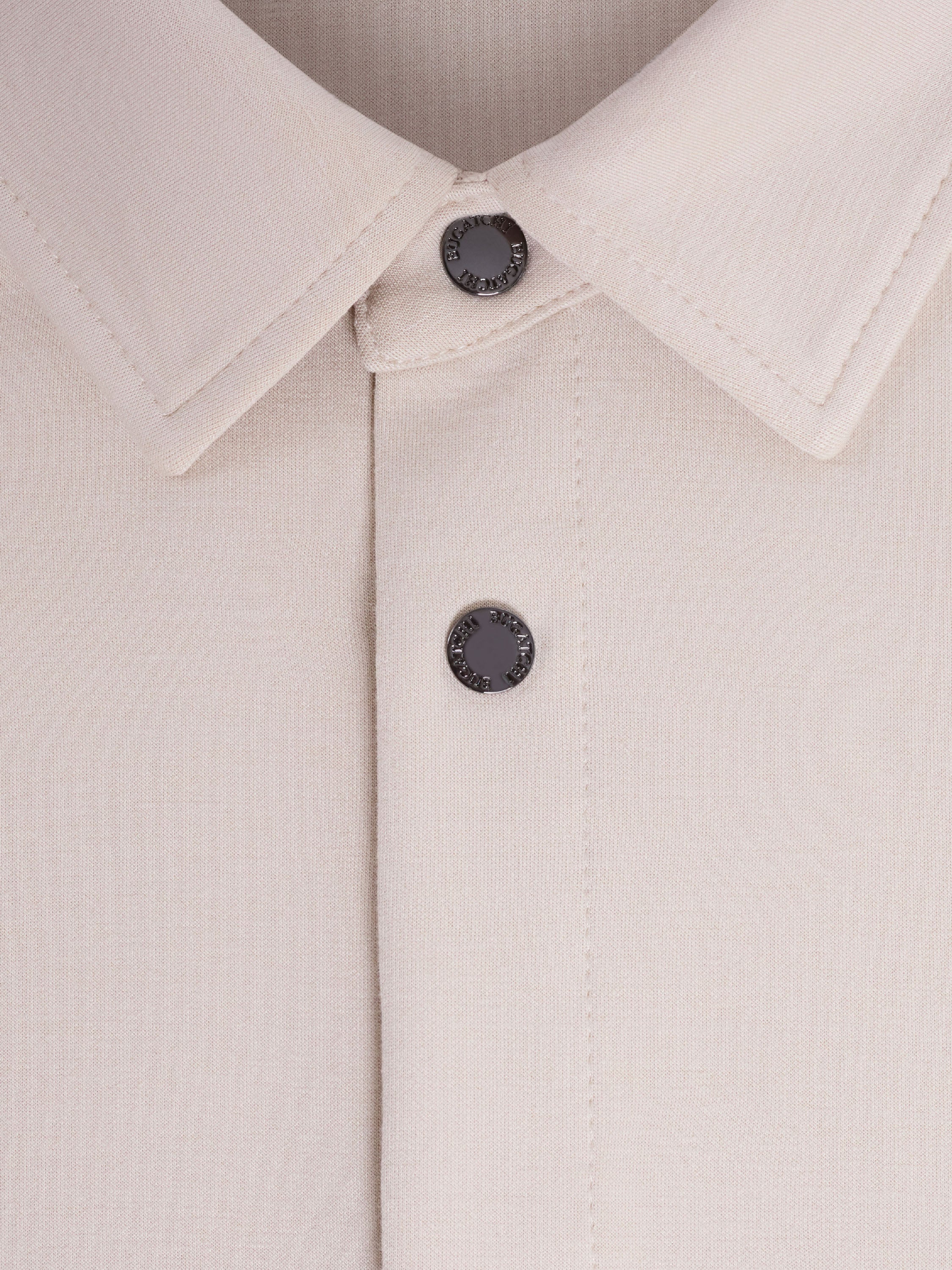 Bugatchi L/S Knit Shirt, Almond
