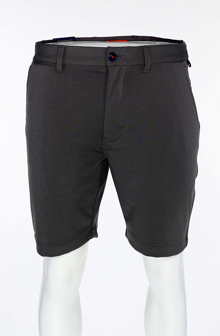 Halsey Breakwater Men’s Stripe Shorts in Black Performance Knit – Mondo Uomo