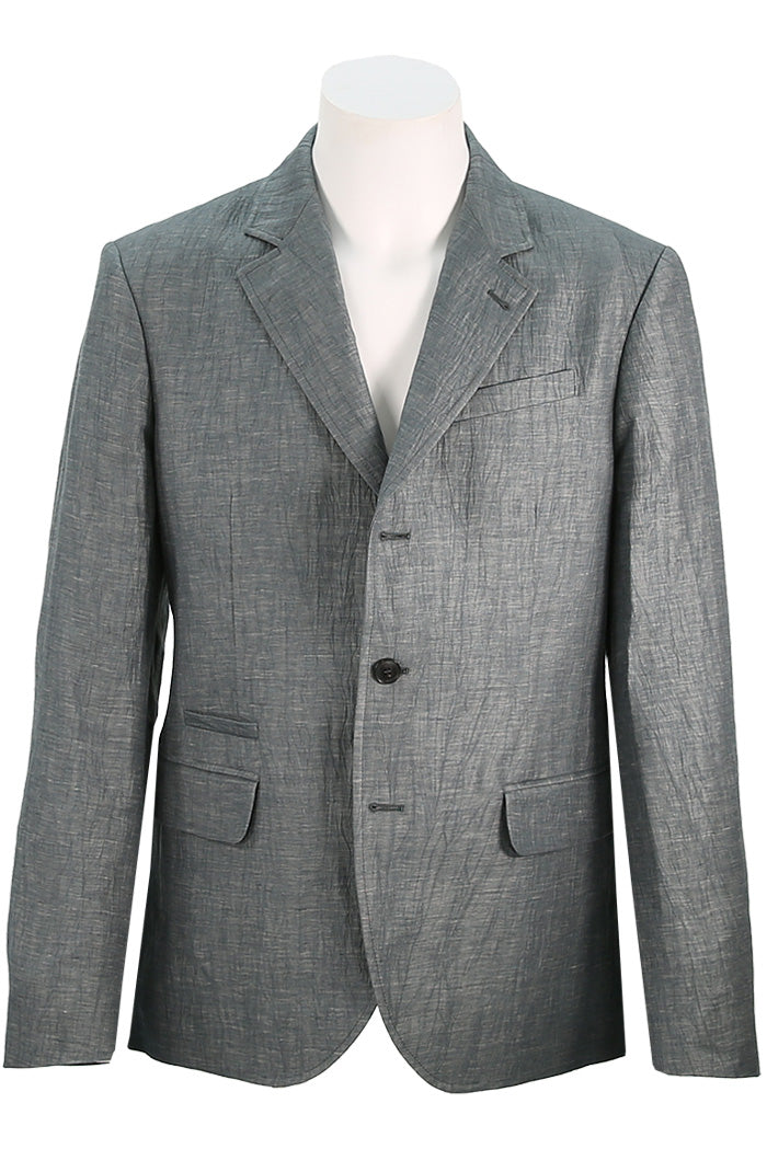 John Varvatos Men's Dark Grey Jacket - Mondo Uomo Fine Menswear