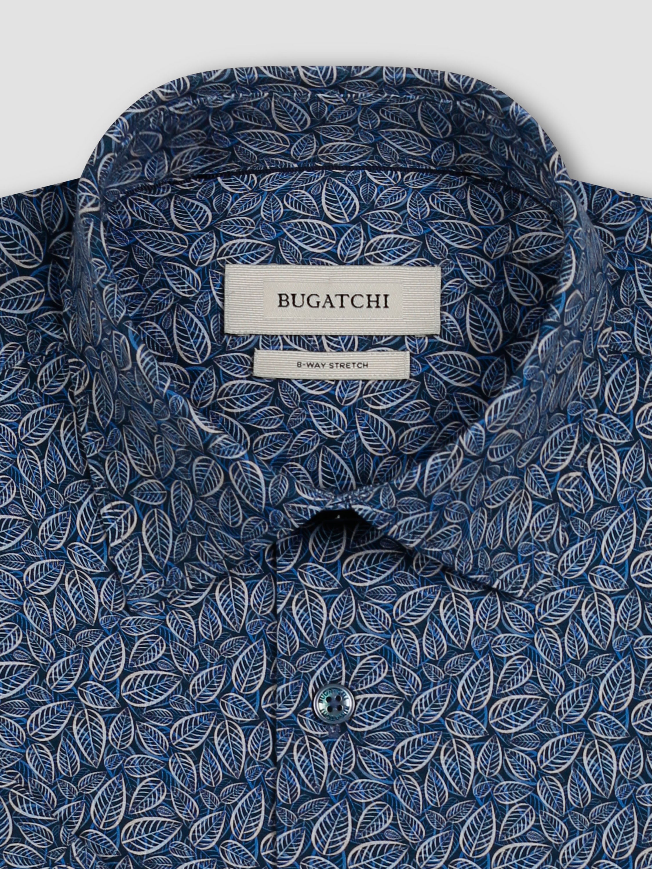 Bugatchi Ooohcotton S/S Shirt, Cobalt