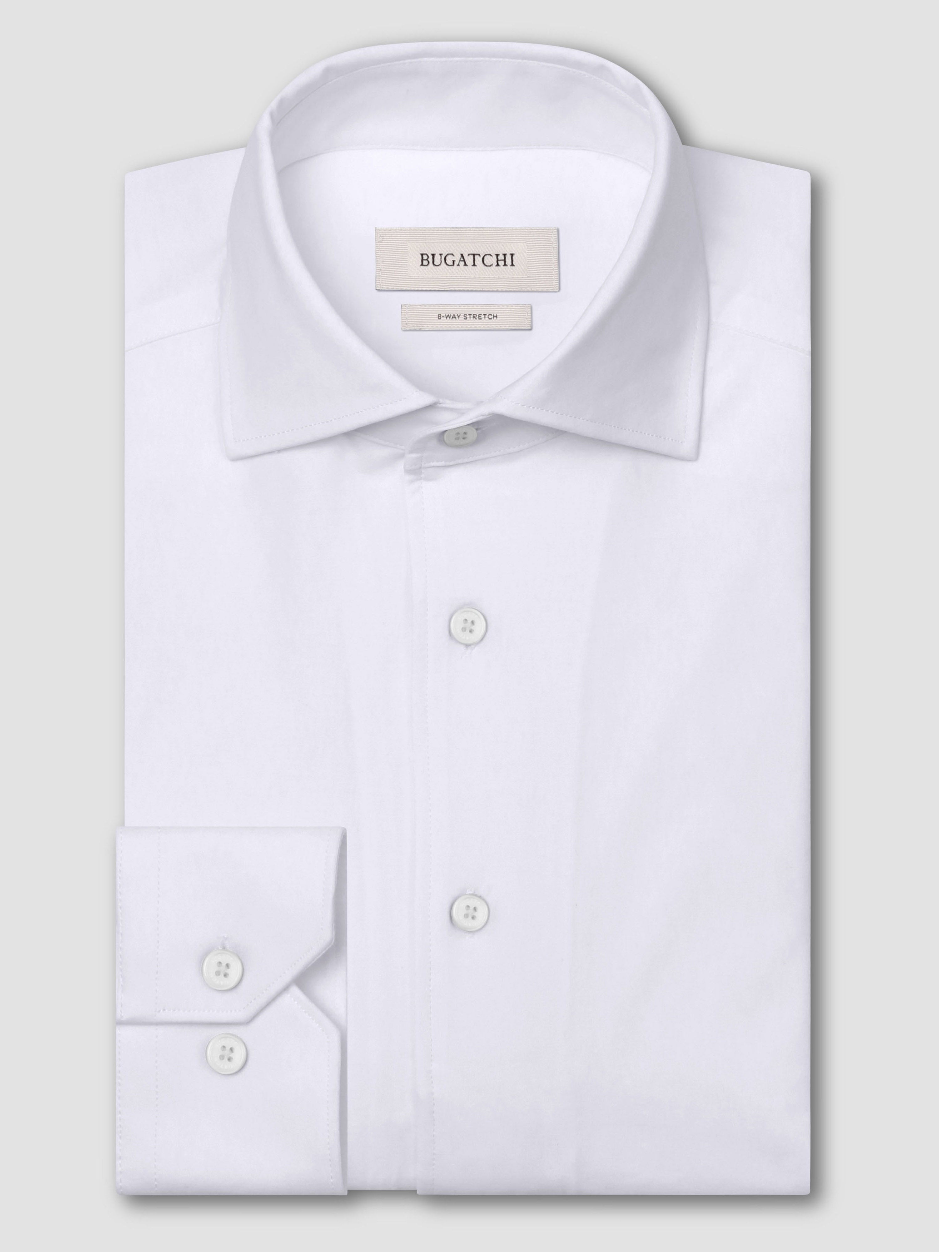 Bugatchi Ooohcotton L/S Shirt, White