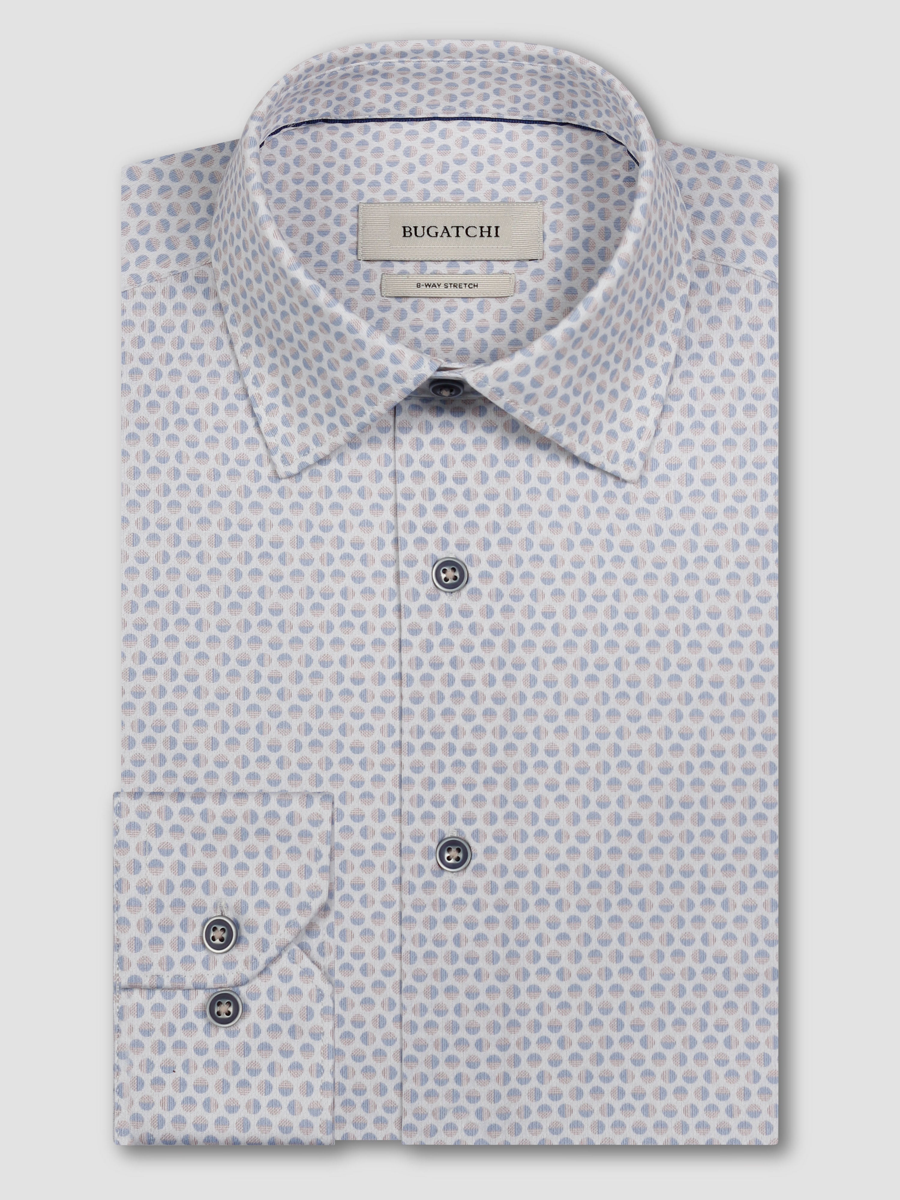 Bugatchi Ooohcotton L/S Shirt, Dusty Pink