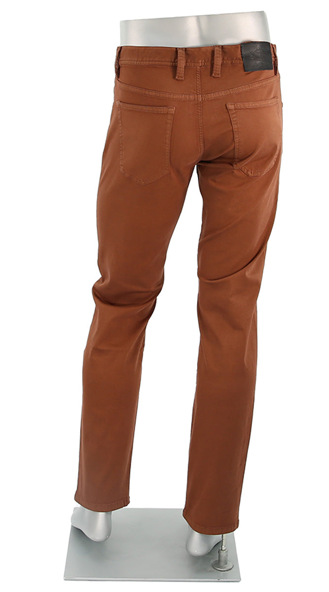Stone Stretch Colored Denim Paprika