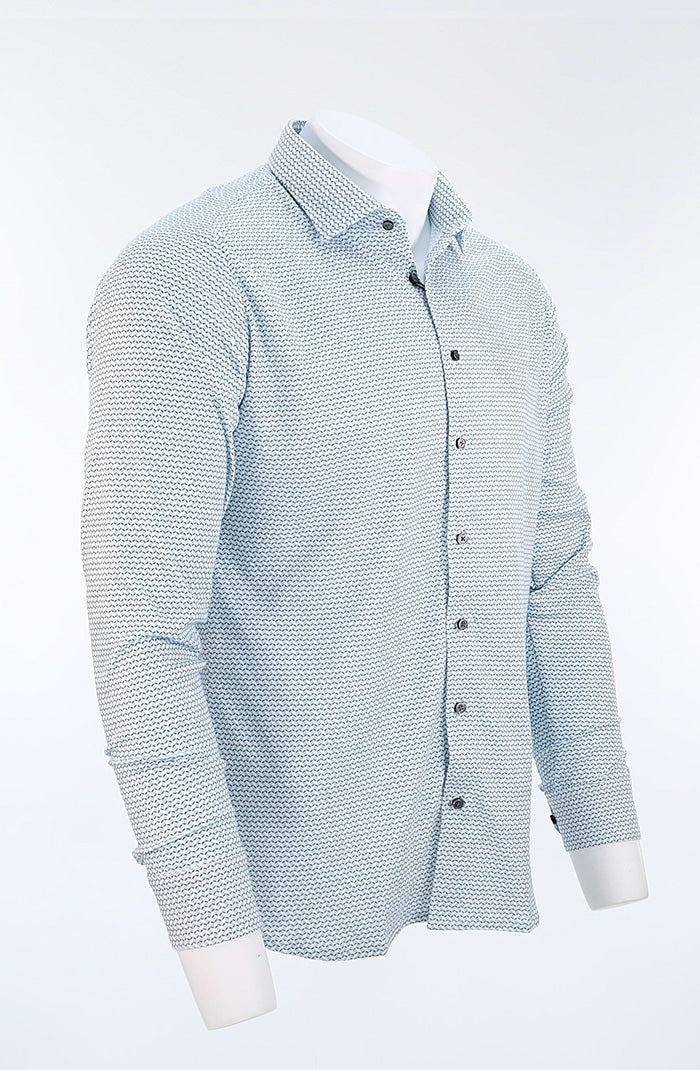 Desoto Long Sleeve Shirt Azure