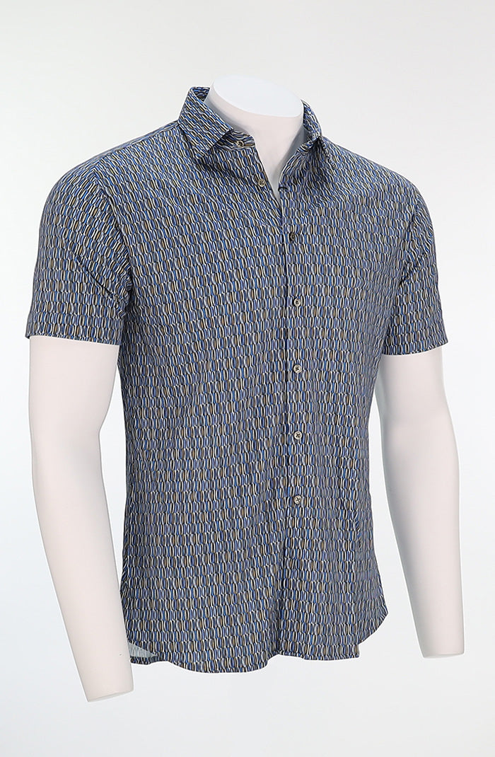 Desoto Short Sleeve Shirt Multicolor Neutrals