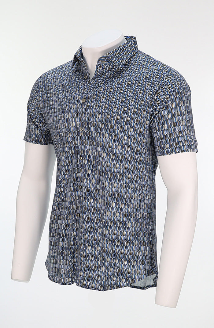 Desoto Short Sleeve Shirt Multicolor Neutrals