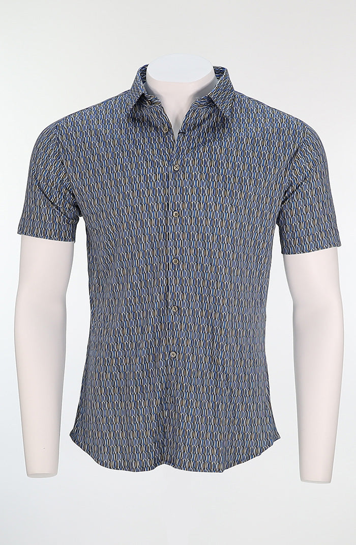 Desoto Short Sleeve Shirt Multicolor Neutrals