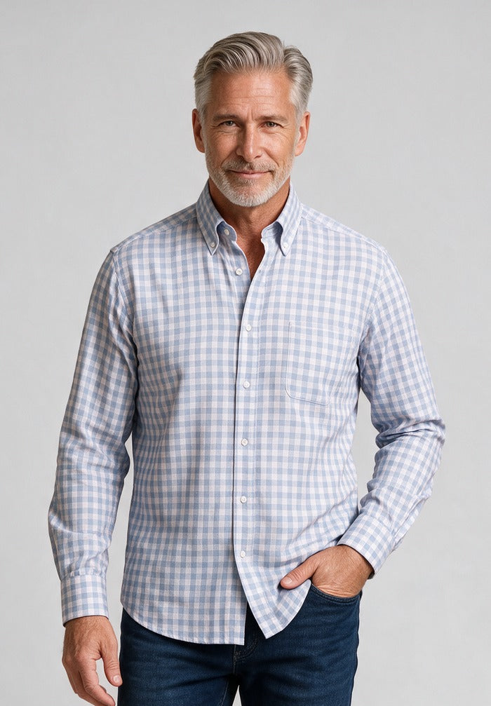 Riviera Cotton Shirt — model detail