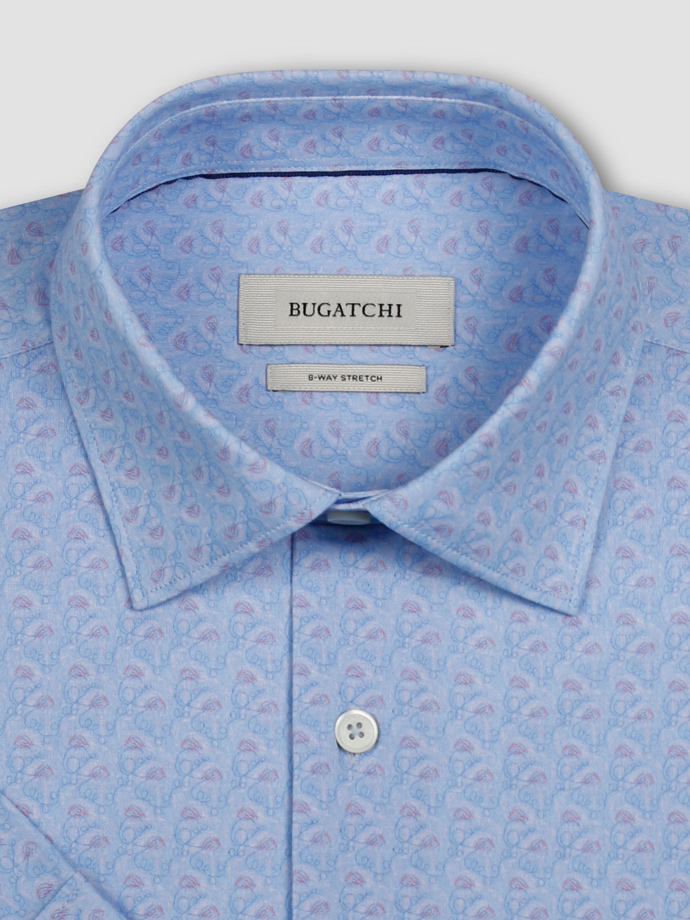 Bugatchi Ooohcotton S/S Shirt, Periwinkle