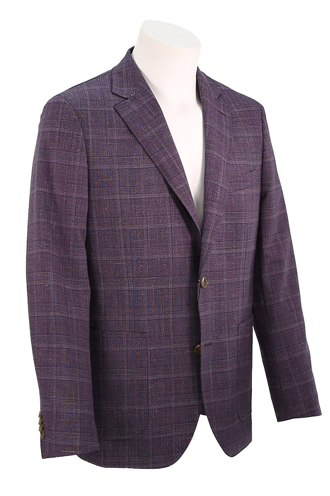 Paul Betenly Purple Plaid Sport Coat