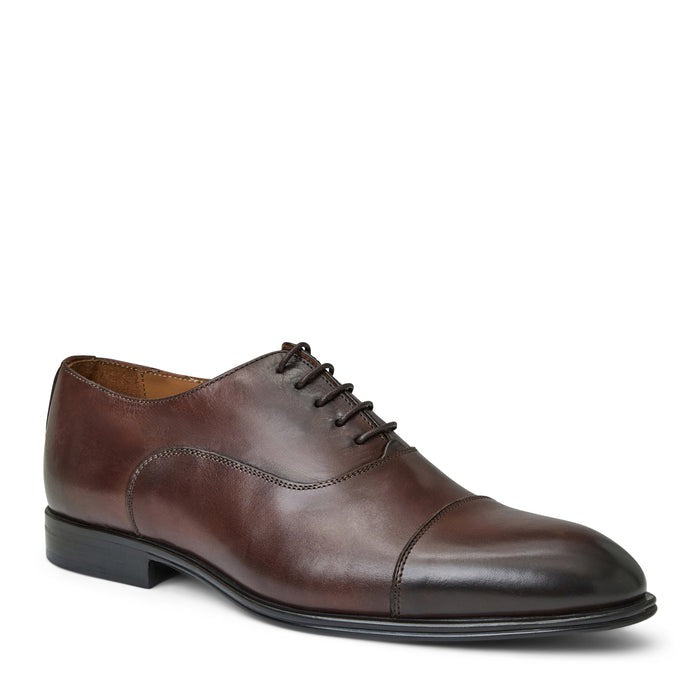 Bruno Magli Adriano Men’s Brown Leather Cap Toe Oxford Shoe – Mondo Uomo
