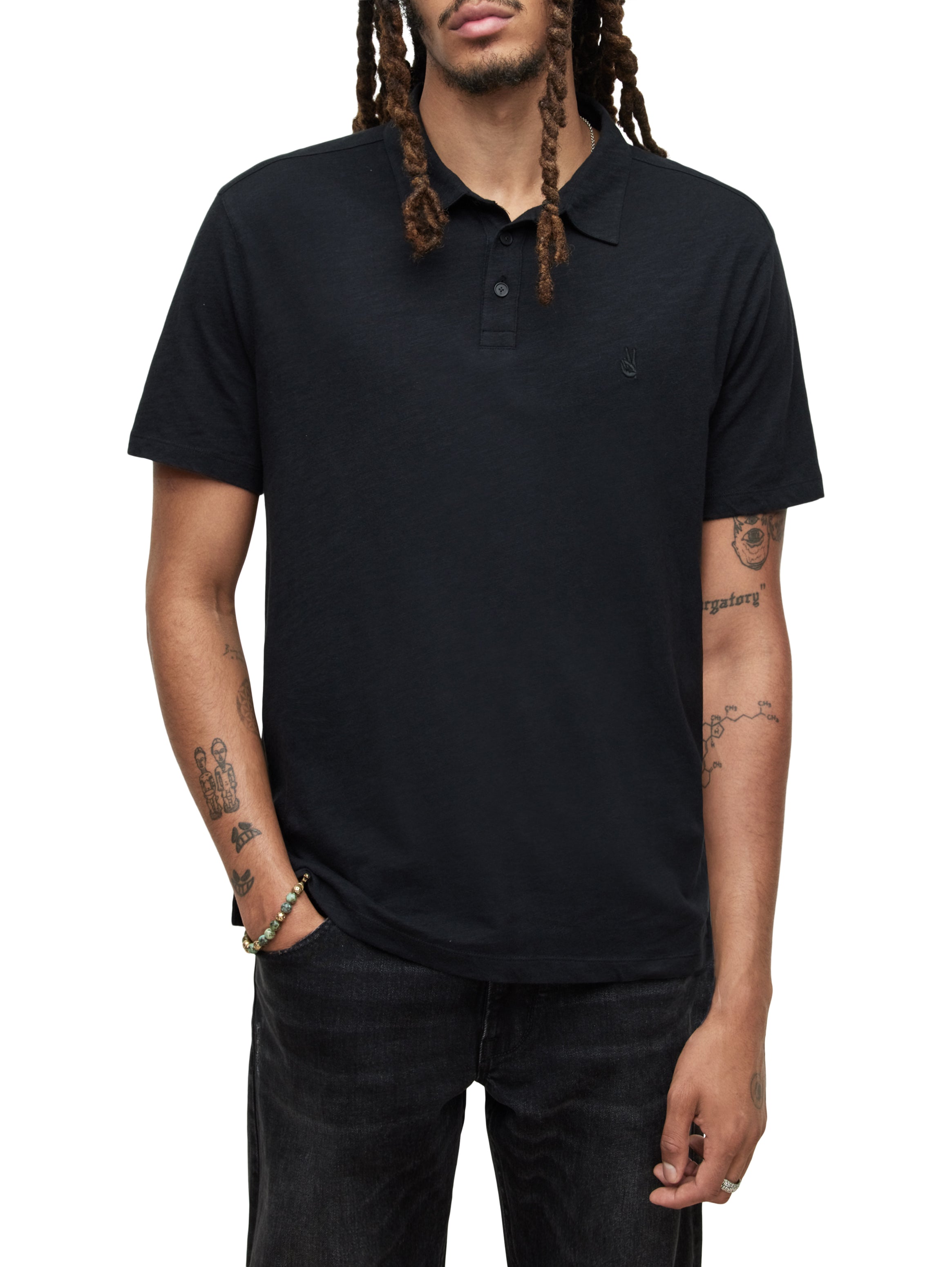 John Varvatos S/S Polo, Black