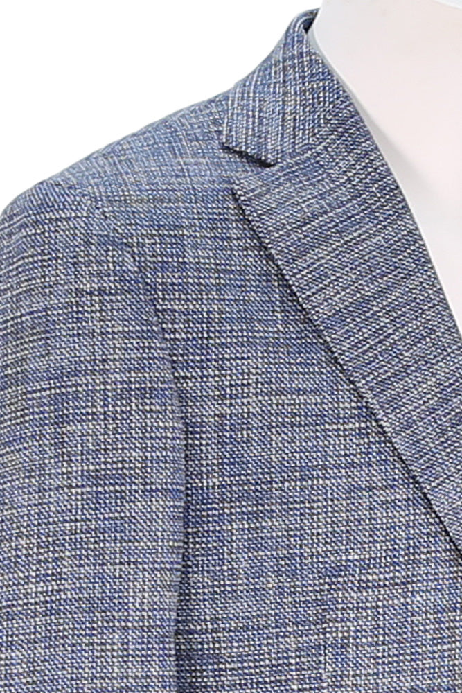 Jack Victor Men's Sport Coat In Textured Navy Close Up