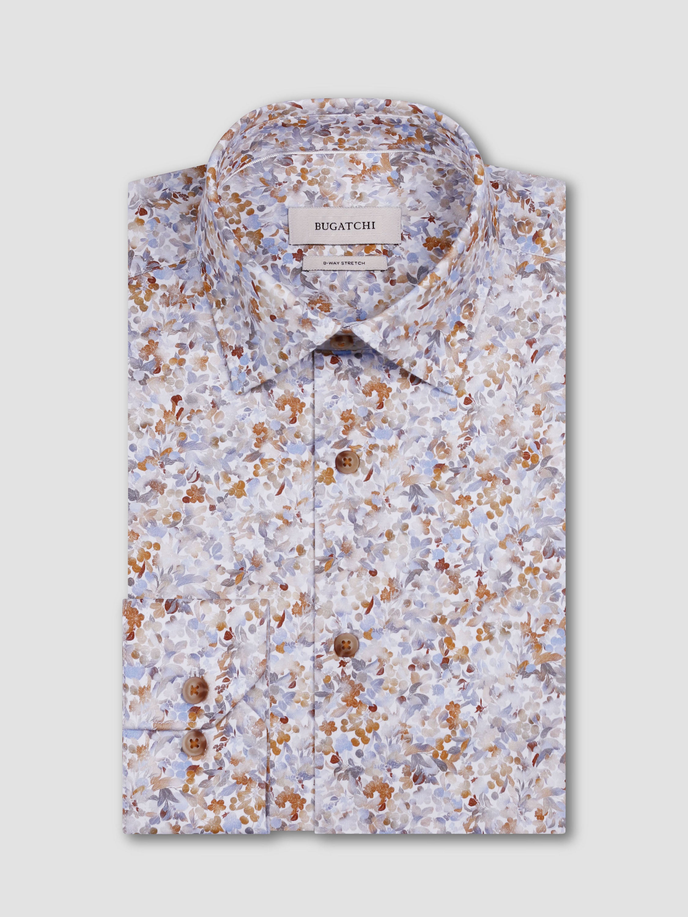 Bugatchi L/S James Shirt, Caramel
