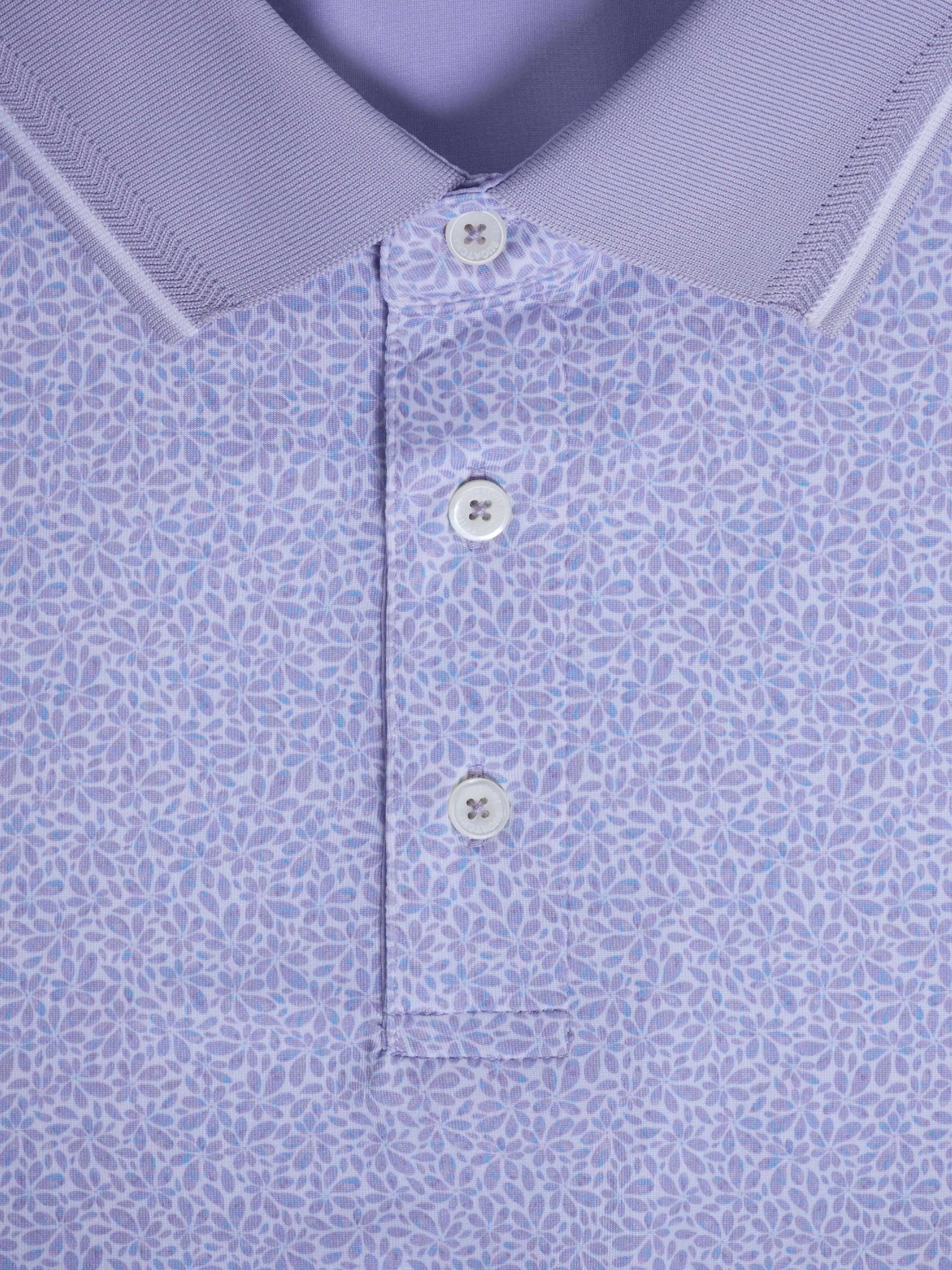 Bugatchi S/S Performance Polo, Lavender