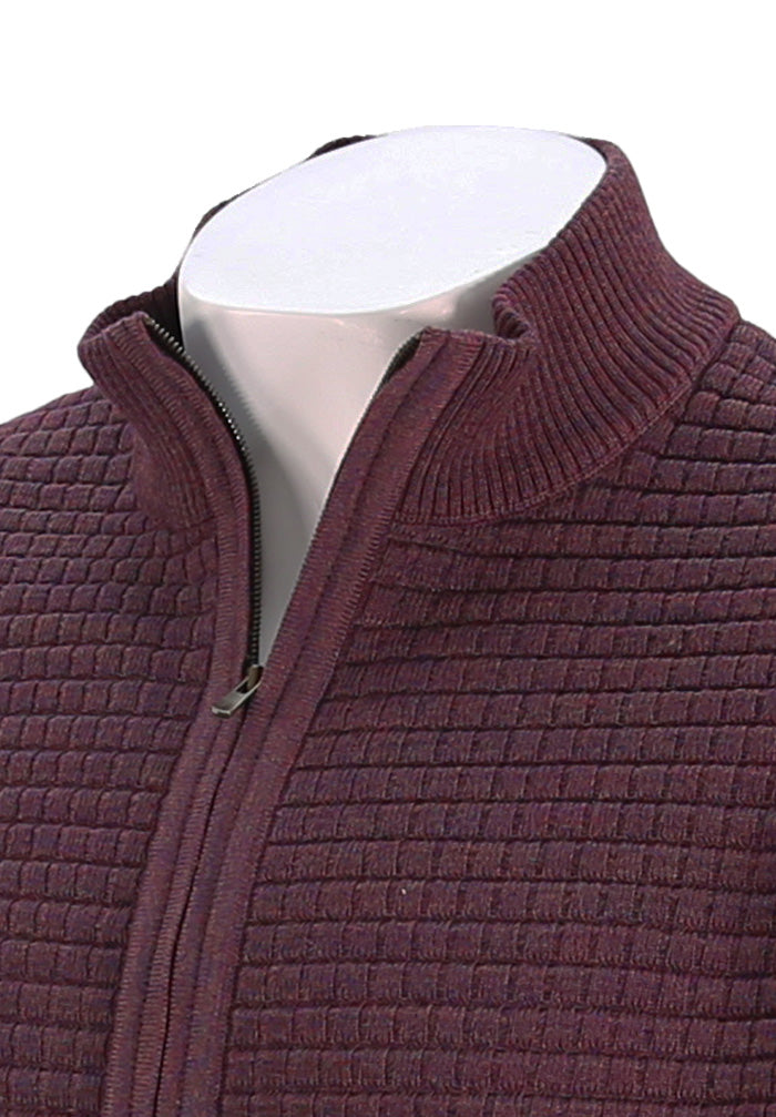 St. Croix Zip Cardigan, RUBY MARL