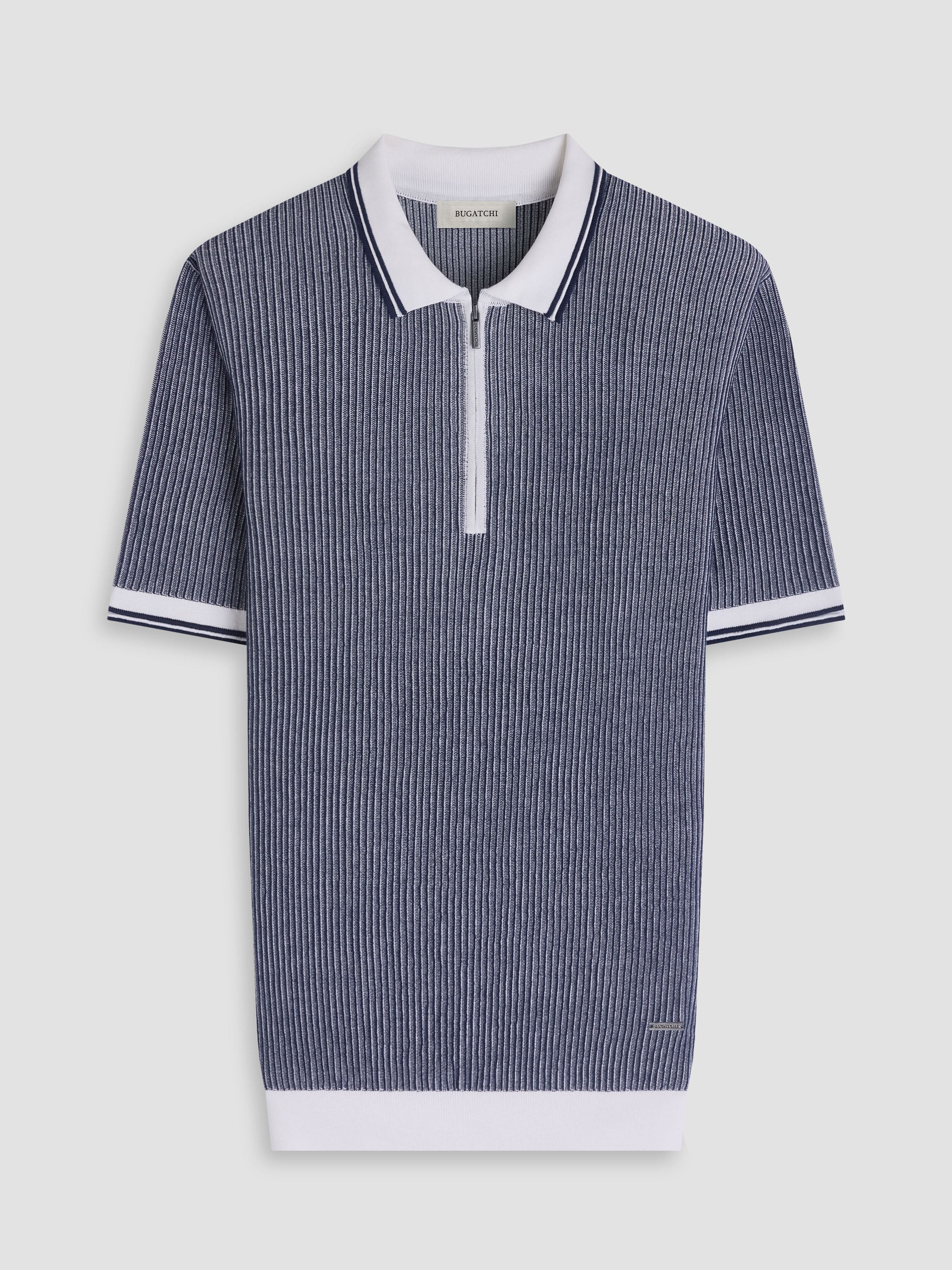 Bugatchi S/S Polo Sweater, Navy