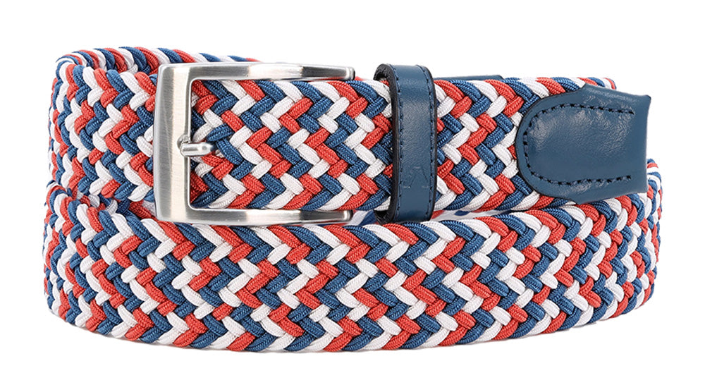 Alberto Luca Stretch Belt | Coral