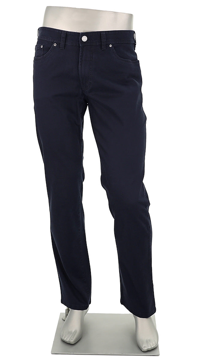 Gardeur Men’s Nevio Regular Fit Navy Cotton Pants with Straight Leg – Mondo Uomo